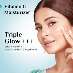 Pilgrim Australian Kakadu Plum Vitamin C Face Moisturizer with Niacinamide for Glowing Skin | Triple Glow Brightening Cream | Hydrating Gel for Dark Spots & Pigmentation Removal | For All Skin - 50 g