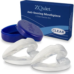 ZQuiet, Anti-Snoring Mouthpiece, Starter Pack with 2 Sizes, Living Hinge & Open Front Design for Comfort & Easy Breathing