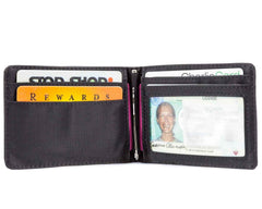Big Skinny Men's Acrobat Money Clip Slim Wallet, Holds Up to 20 Cards - Black