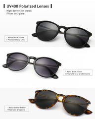 SUNGAIT Vintage Round Sunglasses for Women Men Classic Retro Designer Style