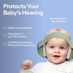Alpine Muffy Baby Ear Defenders - Noise cancelling ear muffs for babies and toddlers from 12 to 36 months - Prevent hearing damage - Improve sleep on the move - Comfortable fit