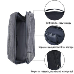 TERRIFI External Hard Drive Case Bag, Electronics Accessories Organizer Bag, Travel Organizer Bag for Men, Portable Gadget Bag for Cables, Headphone, Charger, Power Bank, Memory Card(Grey)