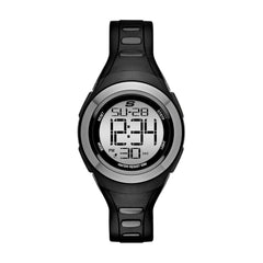 Skechers Tennyson Silicone Digital Watch for Women - Black, Grey