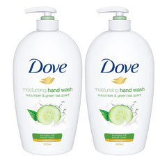 Dove Go Fresh Hand Wash Refreshing, Fresh Touch, Cucumber and Green Tea with ¼ Moisturising Cream, 500ml (Pack of 2)