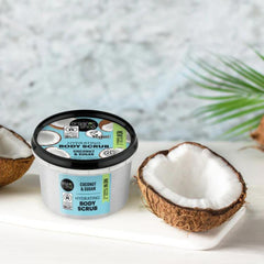 Organic Shop Coconut Oil Scrub,Certified Vegan by The Society, 250 ml (Pack of 1)