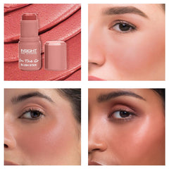 Insight Cosmetics On The Go Blush Stick| Long Lasting| Easy Color Payoff| Infused with Vit-E, 6.5gm(Rouge Red)