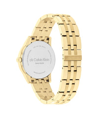 Calvin Klein WOMEN'S QUATRZ IONIC GOLD PLATED STEEL SWISS WATCH - Gold