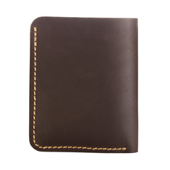 Ancicraft Wallets For Men Leather Bifold Handmade Vintage Dark Brown Gift