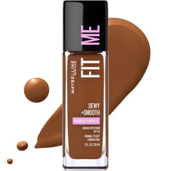 Maybelline Fit Me Dewy + Smooth Foundation Makeup, Java, 1 Count