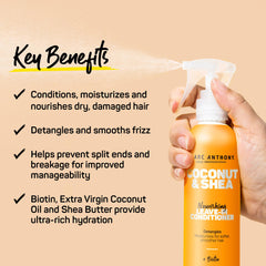 Marc Anthony 100% Extra Virgin Coconut Oil & Shea Butter Leave-In Conditioner, 250 Ml