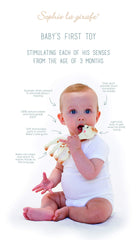 Sophie the Giraffe Fragrances - Vegan Children's Sophie the Giraffe Eau de Toilette 100ml + Free Teething Ring - Ideal for Children, Moms and Pregnant Women - 96% Natural