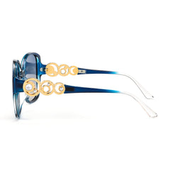 FEISEDY Women's Fashion Sunglasses, Oversized Square Frame with Pearl Sparkling, Polarized UV Protection B2821