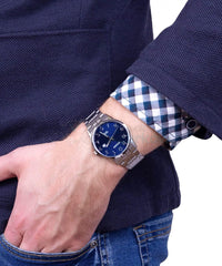 Citizen Mens Analogue Quartz Watch with Stainless Steel Strap BI5000-52L, Silver, One Size, Bracelet