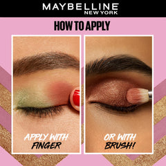 Maybelline New York Color Rivals Pigmented Eyeshadow Palette, Long lasting, Sweatproof, Waterproof, Matte, Shimmer : Spontaneous x Purposeful, 3g
