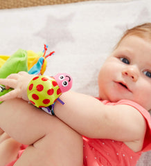 Lamaze Gardenbug Wrist Rattle & Footfinder Set – Infant Sensory Toy for Hands & Feet – Encourages Motor Skills – 0+ Months