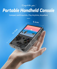 RG35XX Plus Handheld Game Console 64G TF Card with 5000+ Games Classic Emulator, 3.5 Inch IPS Screen Linux OS Retro Video Handheld Games Consoles Preinstalled Video Games with Portable Case (Black)
