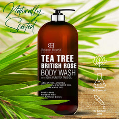BOTANIC HEARTH Tea Tree Body Wash with British Rose Extract