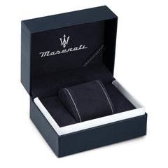 Maserati Stainless Steel Lifestyle Chronograph Date Small Seconds Analog Dial Color Blue Watches For Men - R8873600009, Band Color-Silver, Blue, 43, Japanese