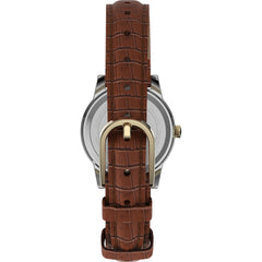 Timex Women's Essex Ave 25mm Watch - Brown/Two-Tone/White