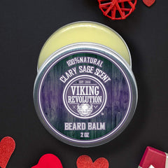 Viking Revolution BEST DEAL Beard Balm with Clary Sage Scent and Argan & Jojoba Oils - Styles, Strengthens & Softens Beards & Moustaches - Leave in Conditioner Wax for Men by ...