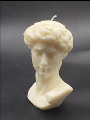 BONUS Large Bust David Statue Soy Wax Scented Candle Hand Poured Aroma Candle Home Candle