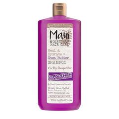Maui Moisture Heal & Hydrate + Shea Butter Shampoo for Dry, Damaged Curls Helps Revive Curly & Coily Hair with Coconut Oil & Macadamia Oil, Vegan & Sulfate Free Surfactants, 25.4 fl. oz