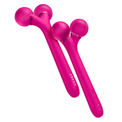 GESKE SmartAppGuided™ Sonic Facial Roller | 4 in 1 | Facial Dermasmooth Stimulator | Derma Roll | Professional Facial Roller | Derma Roller for Skincare and Beauty Routine | Smooth Skin