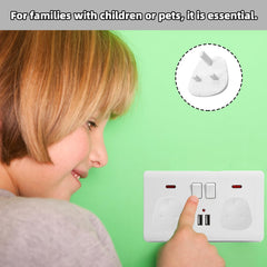 MOMENT 10 Pack Outlet Plug Covers, Baby Proofing Plug Covers, White Outlet Covers Safety Covers, Electrical Protectors for your Child and Babies at Home