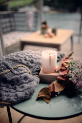 Aery Happy Space - Rose Geranium & Amber Scented Candle (200g)