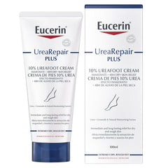 Eucerin UreaRepair Plus 10% Urea Foot Cream with Ceramide, Smoothes Callouses and Thickened Heels, Feet Care for Very Dry, Suitable for Mature & Diabetic Skin - 100ml