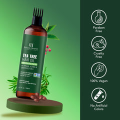 Botanic Hearth Tea Tree Oil for Hair | With Jojoba & Grapeseed Oils | Soothes Itchy Scalp & Fights Dandruff | Non GMO Verified | 6.7 fl oz, Pack of 2