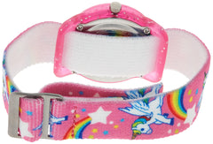 Timex Kid's Analog 28 mm Elastic Fabric Strap Watch - Pink Unicorn