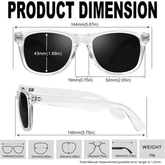 KANASTAL Polarized Sunglasses Men, Fashion Square Sun Glasses Women, Classic Shades for Womens, Driving Fishing Outdoor 100% UV400 Protection