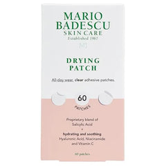 Mario Badescu Drying Patch Blemish Covering, Invisible Spot Treatment, Absorbing All Day Polymer Adhesion with Vitamin C, Vegan & Cruelty Free, Strong Hold (60 Patches, 12mm), Clear