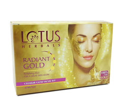 Herbals Lotus Radiant Gold Cellular Glow 1 Facial Kit