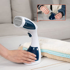 TDOO 1500-Watt Steamer for Clothes, Portable Handheld Garment Steamer, 15s Heating, Lockout and Auto Shutoff Iron 200ml,2-in-1 Fabric Wrinkle Remover Home Travel, Detachable Water Tank (BLUE 1)