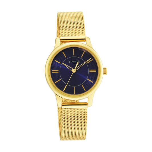 Sonata Blue Dial Analog Watch for Women-NR8178YM04