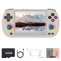 HANHIBR RG40XX H Retro Handheld Game Console, Linux OS Built-in 64G TF Card Retro Video Games Consoles 4.0 Inch IPS Screen Portable Pocket Video Player 5500+ Games (Gray)