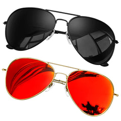KANASTAL Polarized Sunglasses for Women and Men, Metal Frame Sun Glasses Retro Shades for Mens Driving Outdoor Military Style 100% UV400 Protection