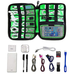 eWINNER Electronics Accessories Organizer Bag,Portable Tech Gear Phone Accessories Storage Carrying Travel Case Bag, Headphone Earphone Cable Organizer Bag