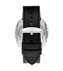 Lee Cooper Men's 2035+Y120F1 Movement Watch, Analog Display and Leather Strap - LC07805.381, Black