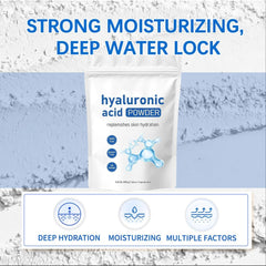 Ultra-Pure Hyaluronic Acid Powder - 100g | Deep Hydration, Moisturizing & Anti-Aging for Skin and Face | 100% Natural, Low Molecular Weight, Water-Soluble | Ideal for DIY Serums, Creams & Lotions