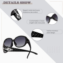 Polarized Sunglasses for Women Oversized Sun Glasses Fashion Shades SUNIER S85