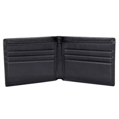 Polare Men's RFID Blocking Vintage Italian Genuine Leather Slim Bifold Wallet Handmade (Small Black)