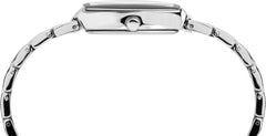 Timex Classics Women's 21 mm Watch, Silver Tone, 21 mm, Dress Watch