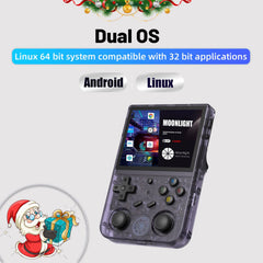 Aivuidbs RG353V Retro Handheld Game with Dual OS Android 11 and Linux,RG353V with 64G TF Card Pre-Installed 4452 Games Supports 5G WiFi 4.2 Bluetooth Online Fighting,Streaming and HDMI