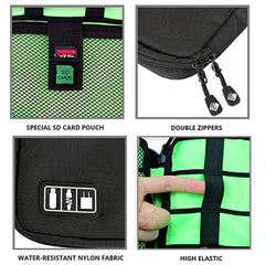 eWINNER Electronics Accessories Organizer Bag,Portable Tech Gear Phone Accessories Storage Carrying Travel Case Bag, Headphone Earphone Cable Organizer Bag