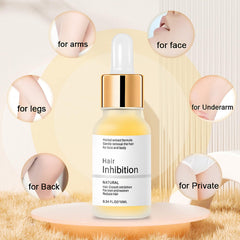 Meanju Hair Growth Inhibitor Serum, Natural Hair Remover, Hair Removal for Face, Armpits, Legs and Arms, for Long-Term Smooth Skin and Easy Hair Growth Management