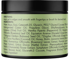 Mielle Organics Rosemary Mint Strengthening Edge Gel For Sleeking And Taming Hair, 57 g, White