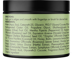 Mielle Organics Rosemary Mint Strengthening Edge Gel For Sleeking And Taming Hair, 57 g, White